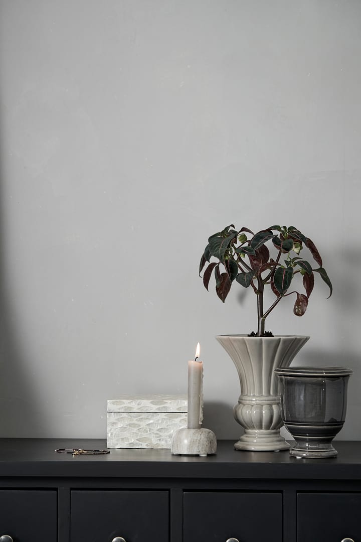 Candelabro Marmilla Ø7,5 cm, Light brown marble Lene Bjerre