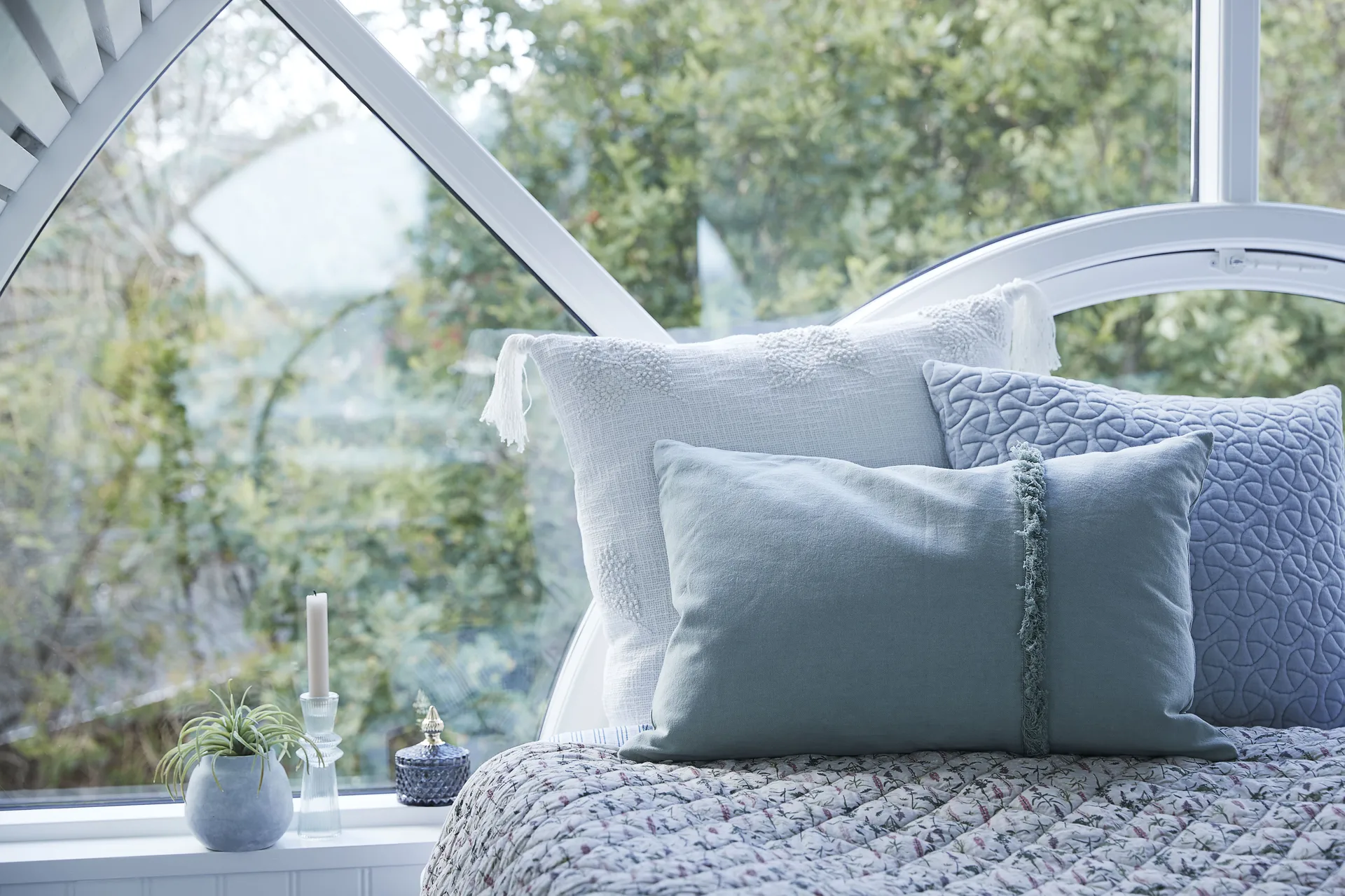 Candelabro Sivia 11,5 cm, Iceberg green Lene Bjerre