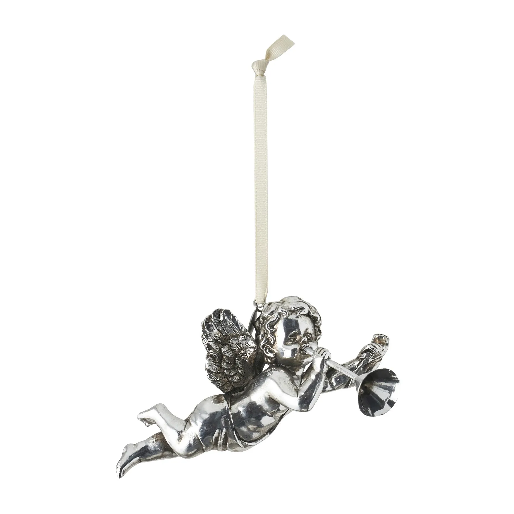 Colgante de navidad ángel Serafina 13 cm, plata antigua Lene Bjerre