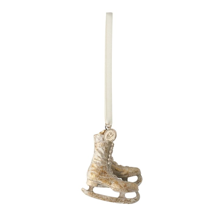 Colgante de navidad Serafina patines de hielo 8 cm, dorado antiguo Lene Bjerre