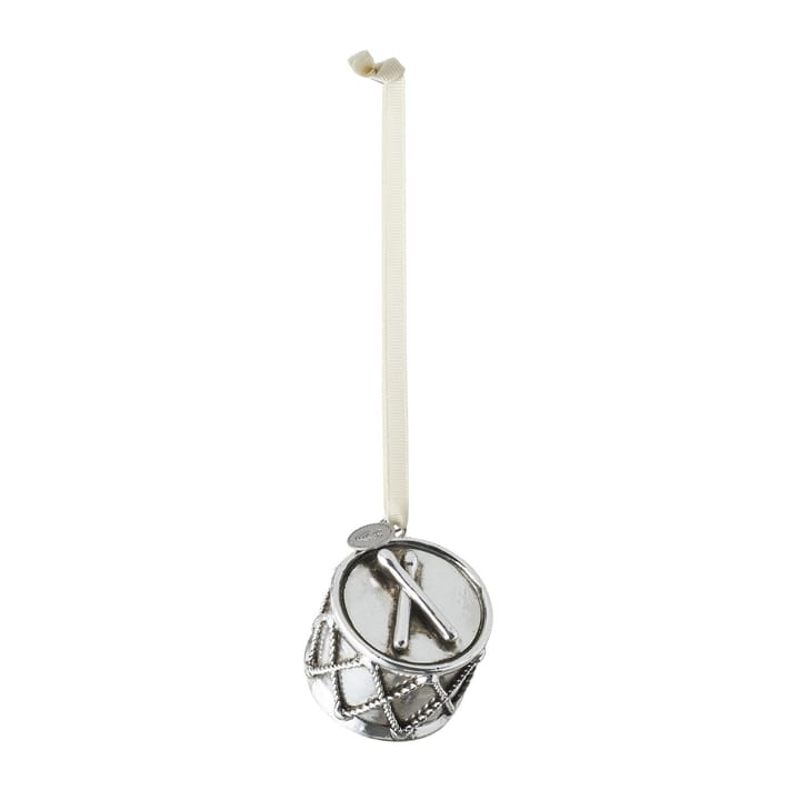 Colgante de navidad Serafina tambor 4,5 cm, plata antigua Lene Bjerre