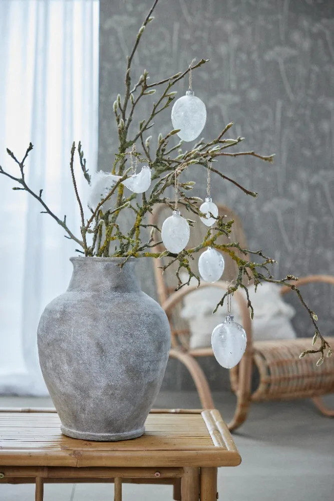 Colgante de Pascua Estille 8,8 cm, Clear-white Lene Bjerre