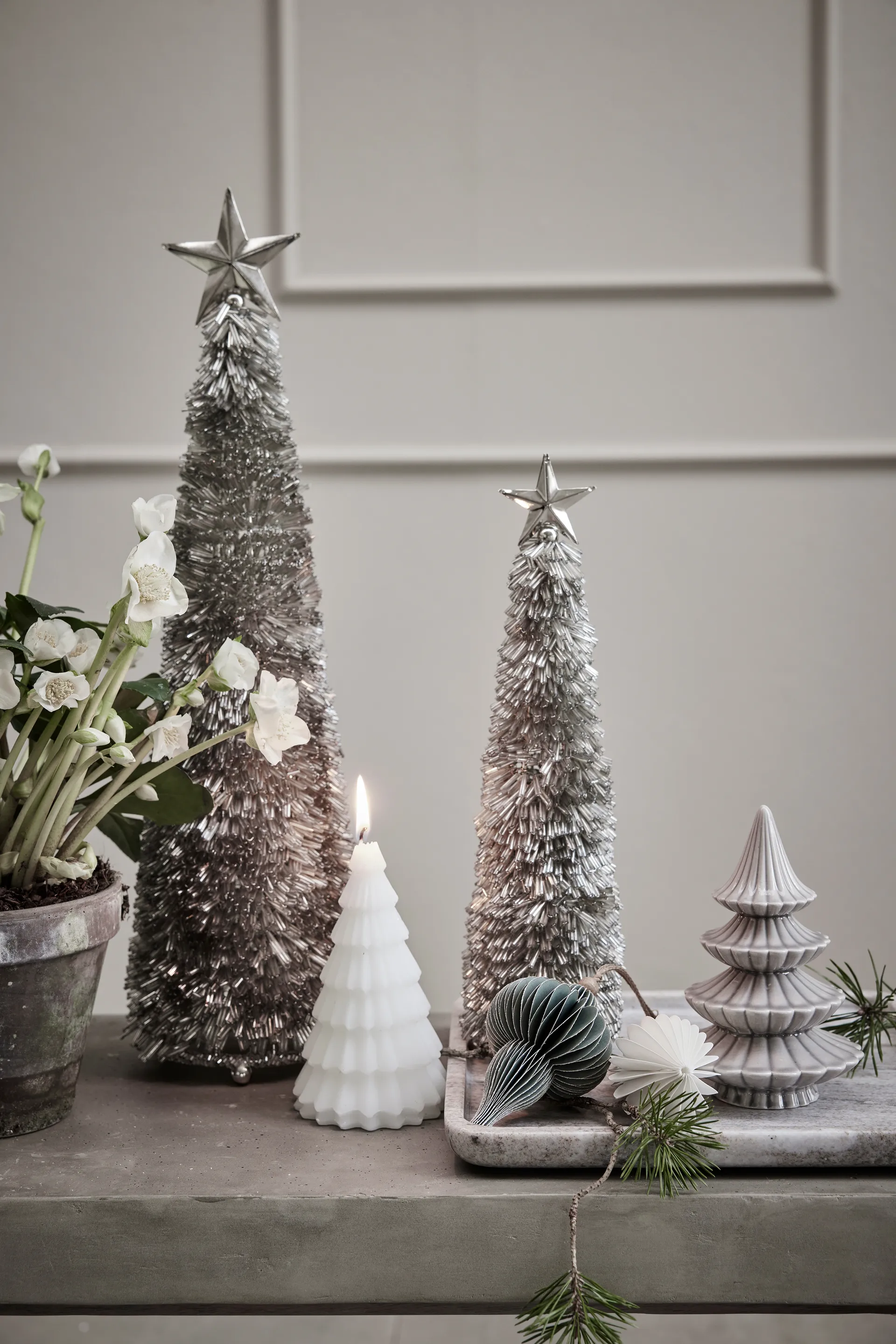 Colgante decorativo Paline 10 cm, Green-silver Lene Bjerre