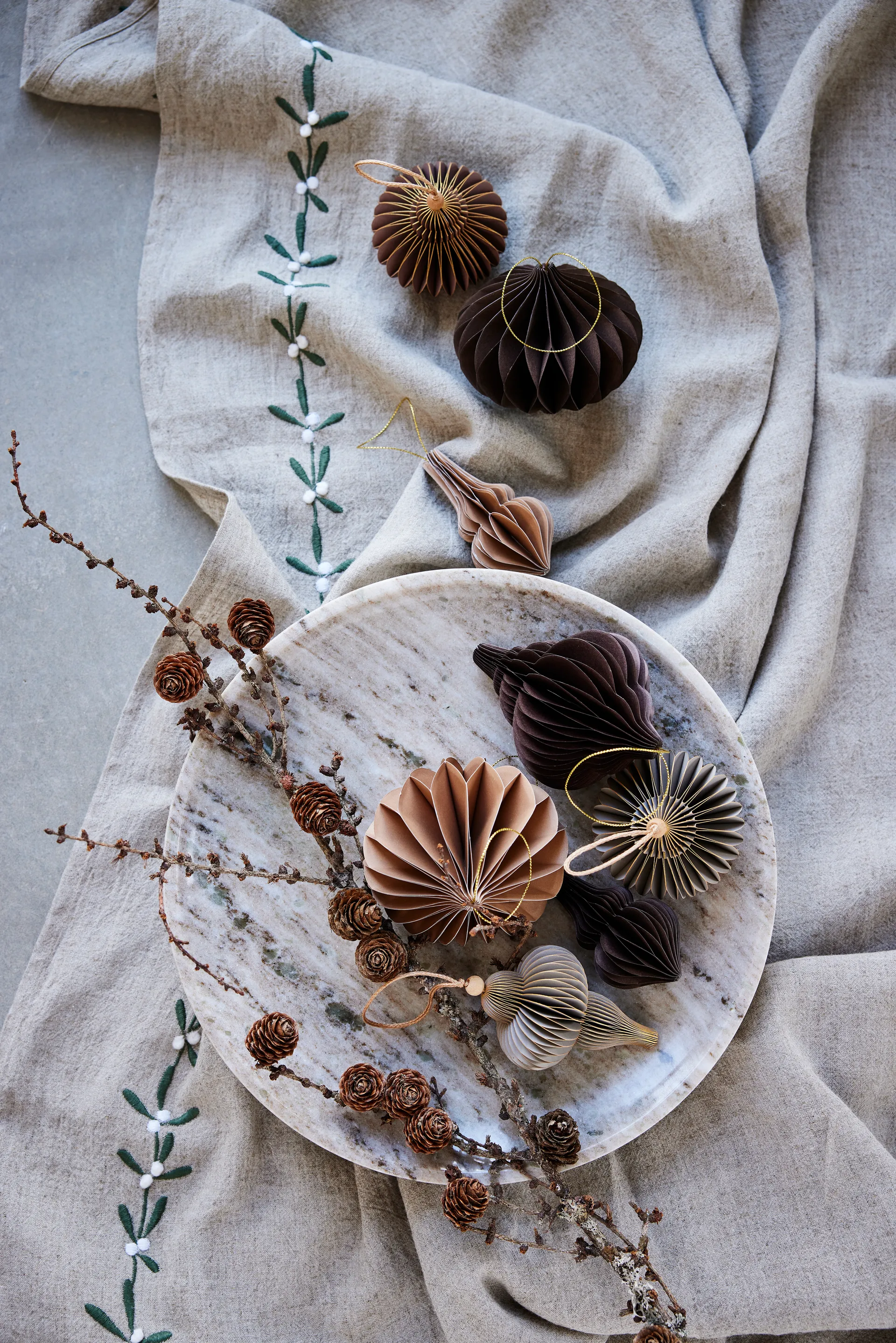 Colgante decorativo Paline 10 cm, Light grey-silver Lene Bjerre