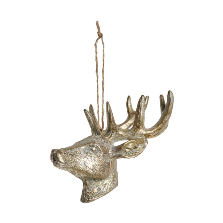 Colgante decorativo Serafina ciervo 12,5 cm - Dorado claro - Lene Bjerre