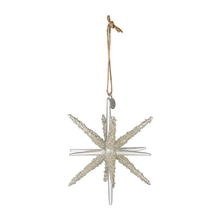 Colgante navideño Merya Estrella 16 cm - transparente-plata - Lene Bjerre