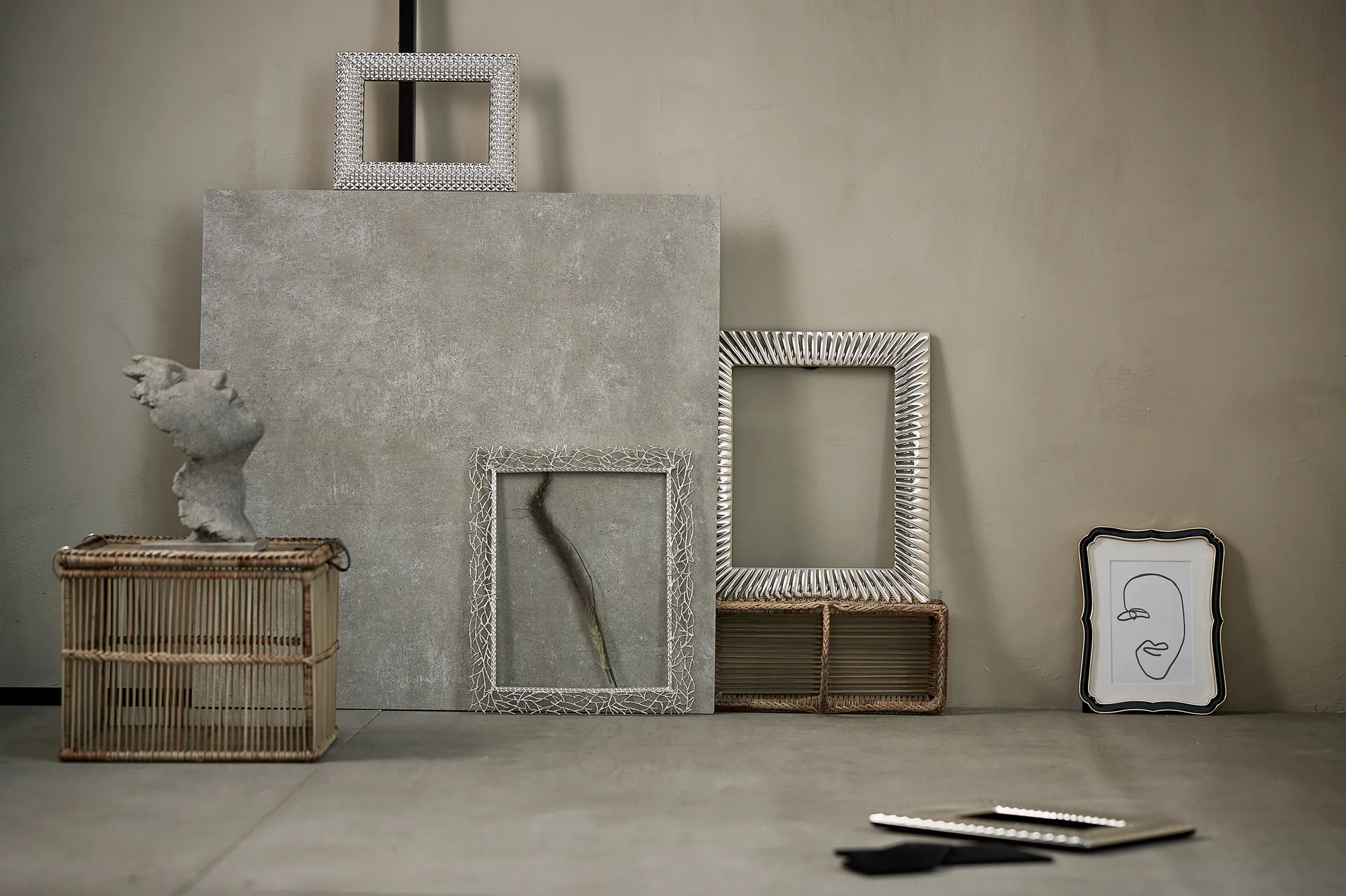 Decoración Serafina cara 29,5 cm, Grey Lene Bjerre