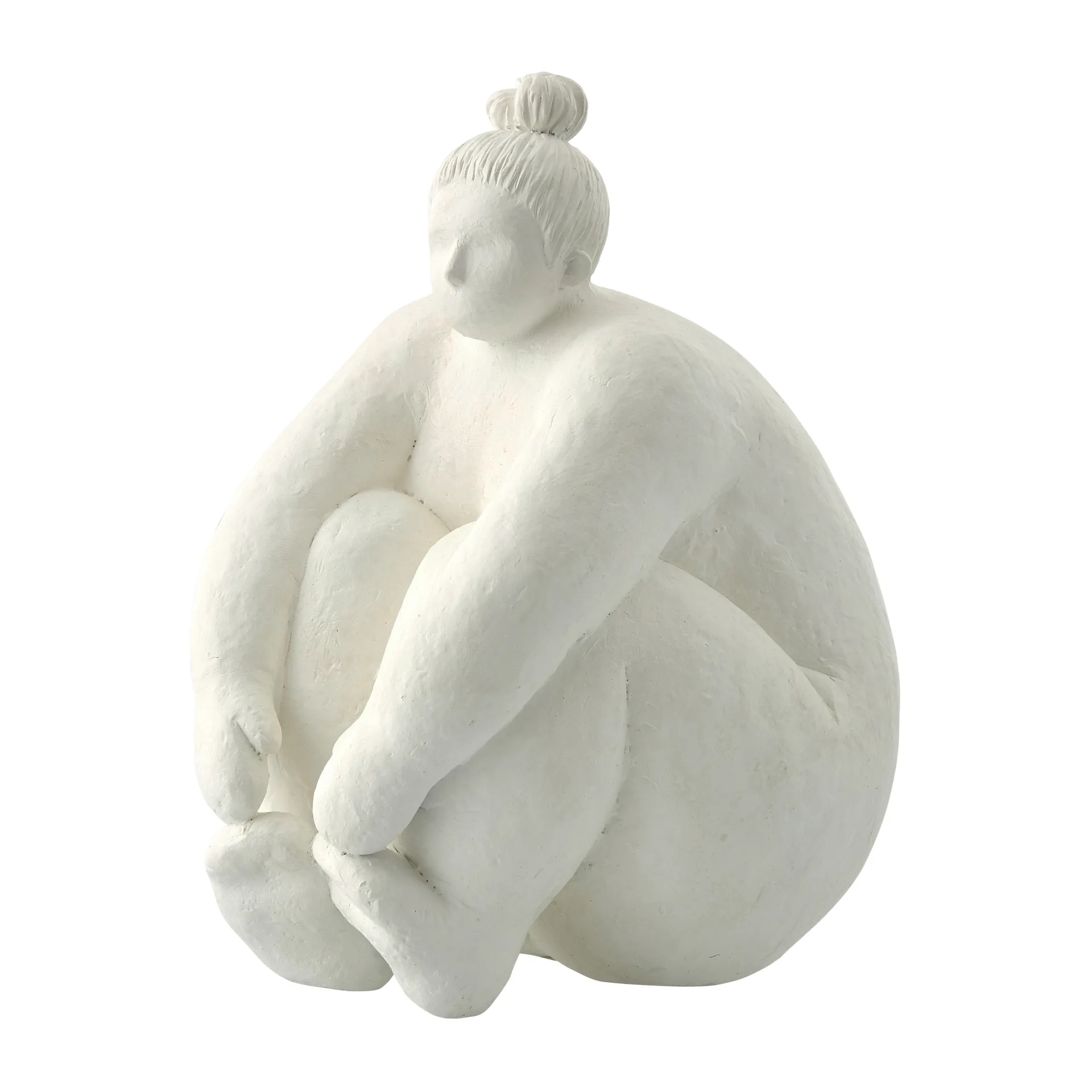 Decoración Serafina mujer sentada 24 cm, White Lene Bjerre