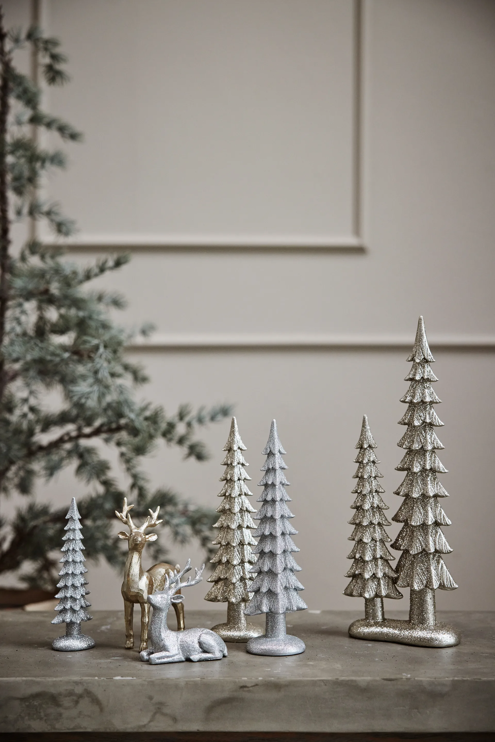 Decoración Sissia árbol de Navidad 33 cm, Plata Lene Bjerre