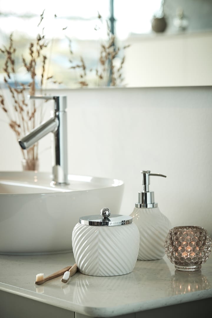 Dispensador de jabón Milda 17,5 cm, White-silver Lene Bjerre