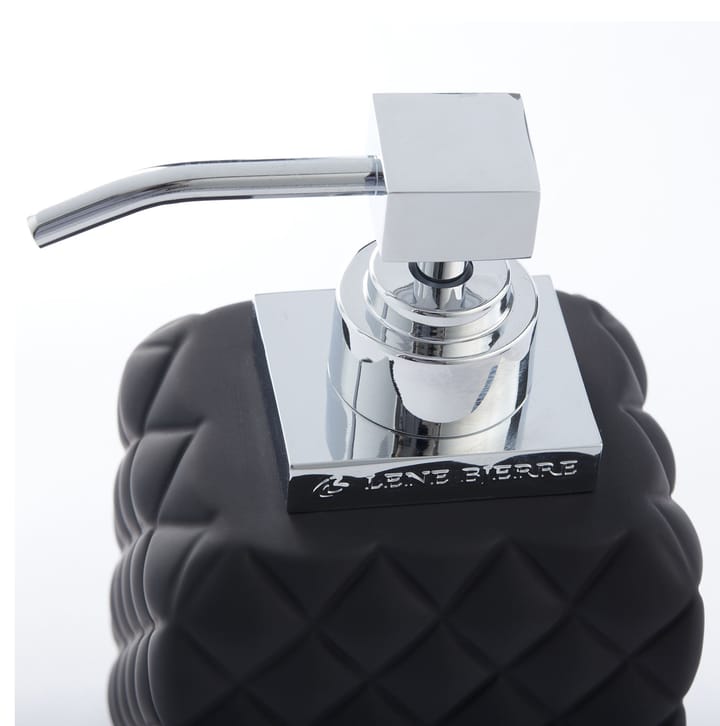 Dispensador de jabón Portia, negro-plata Lene Bjerre