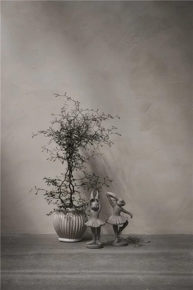 Figura Semina libere sentada 21 cm - Grey - Lene Bjerre