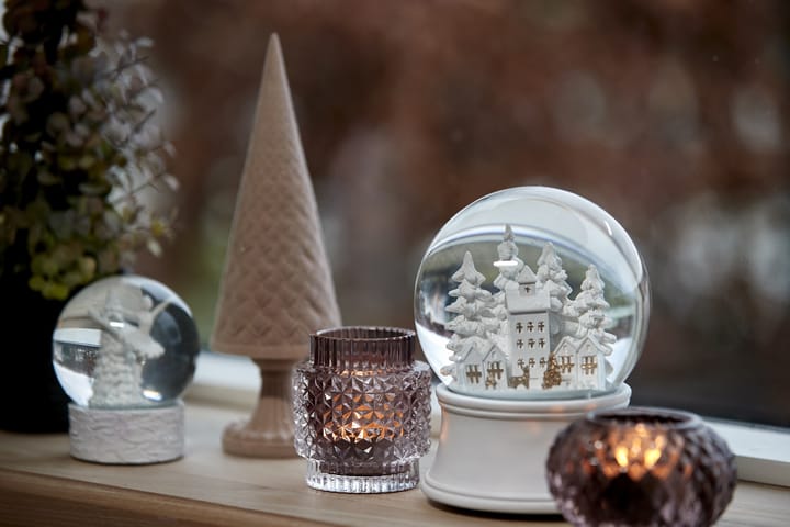 Globo de nieve Snovia ciudad en invierno 15 cm, blanco-transparente Lene Bjerre