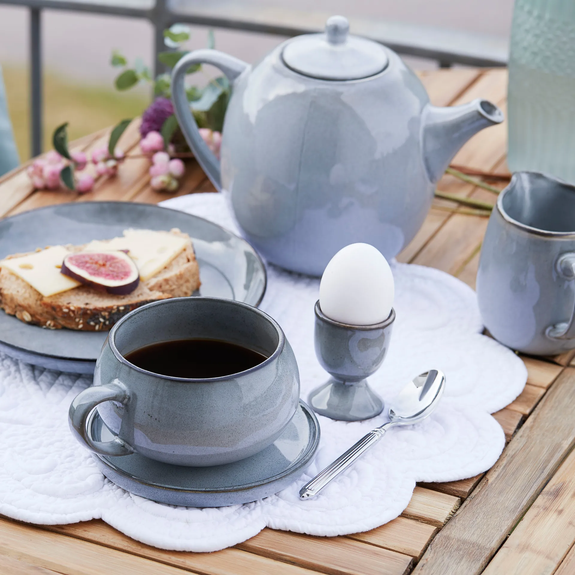 Huevera Amera 6,5 cm, Grey Lene Bjerre