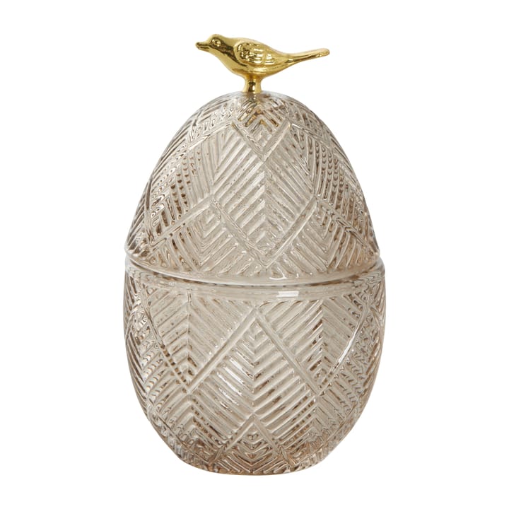 Huevo de pascua Esmia 15 cm - Dark grey-light gold - Lene Bjerre