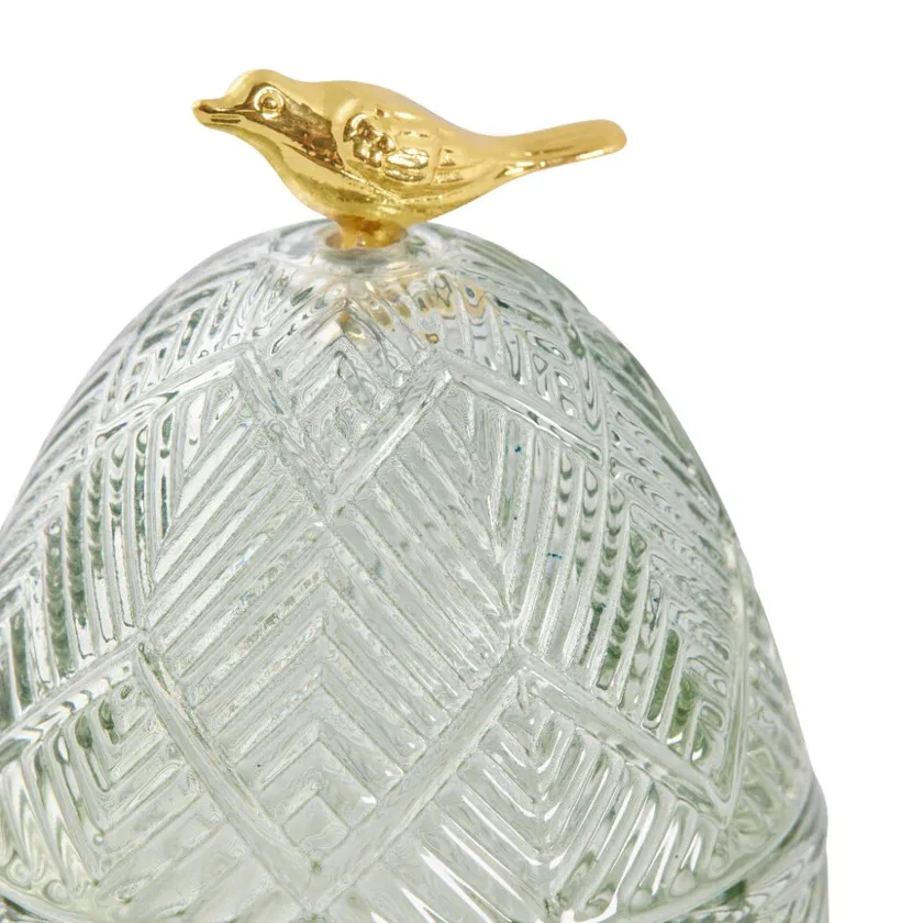 Huevo de pascua Esmia 15 cm, Green-light gold Lene Bjerre