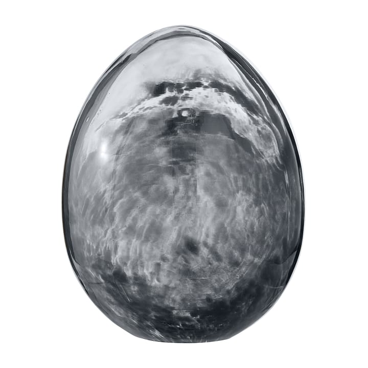 Huevo decorativo Murina 15 cm - Clear-black - Lene Bjerre
