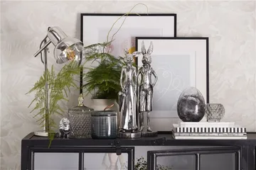 Huevo decorativo Murina 15 cm - Clear-black - Lene Bjerre