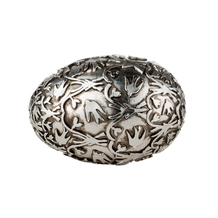 Huevo decorativo Semina 6 cm - plata antigua - Lene Bjerre