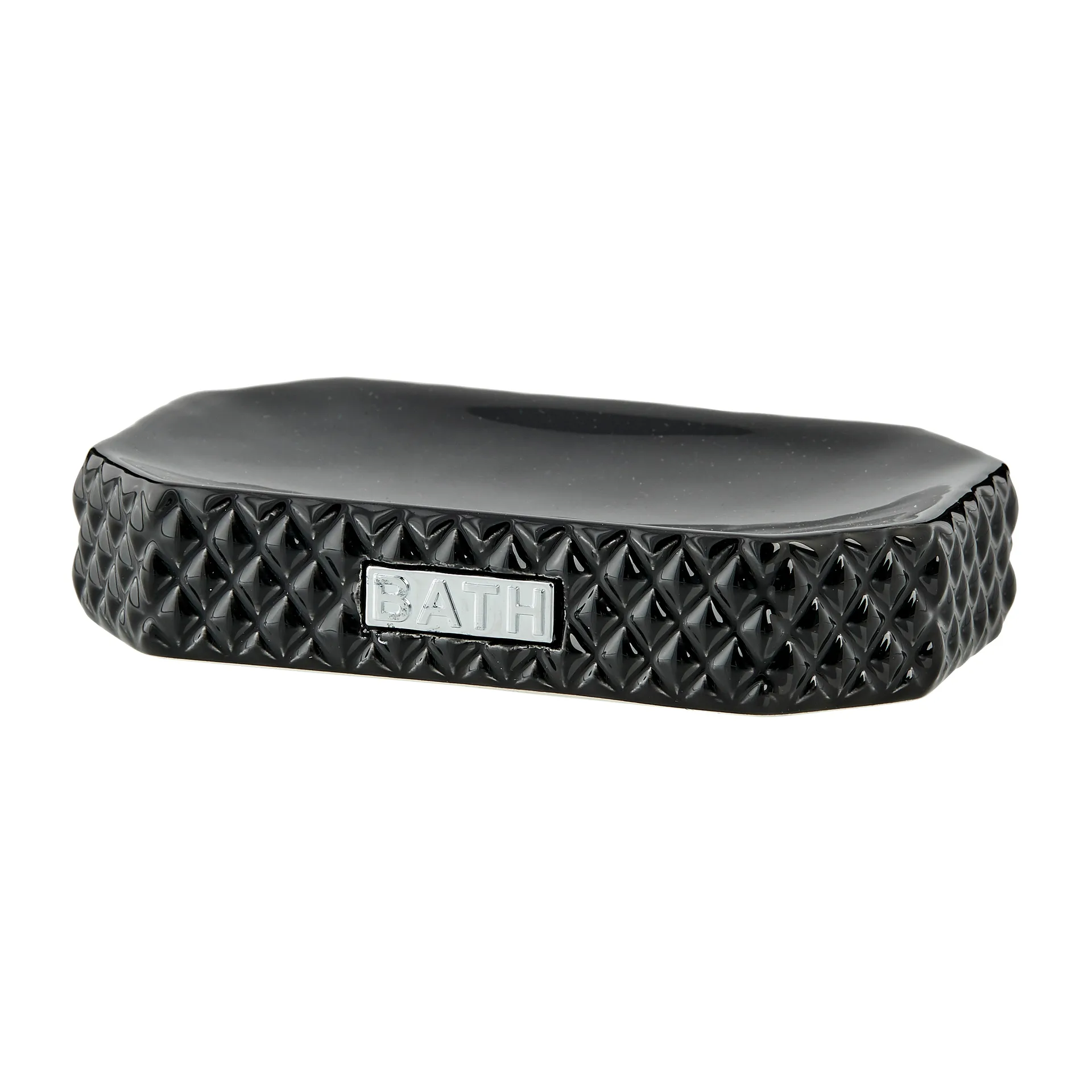 Jabonera Marion 13,5x9 cm, Black-silver Lene Bjerre