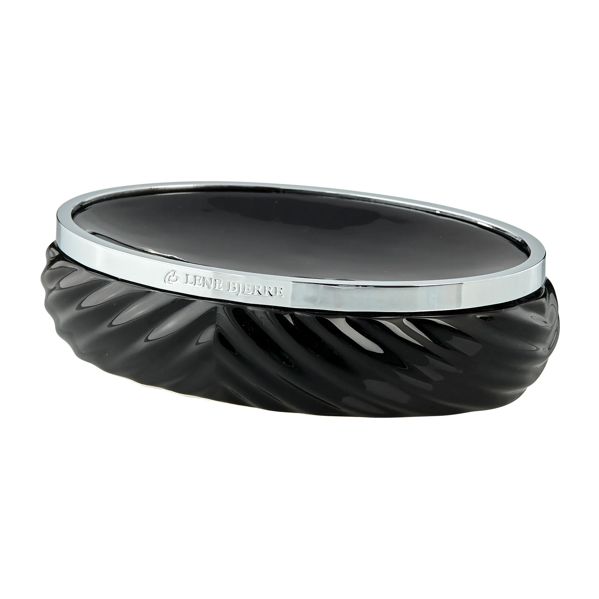 Jabonera Milda 10,5x14,5 cm, Black-silver Lene Bjerre