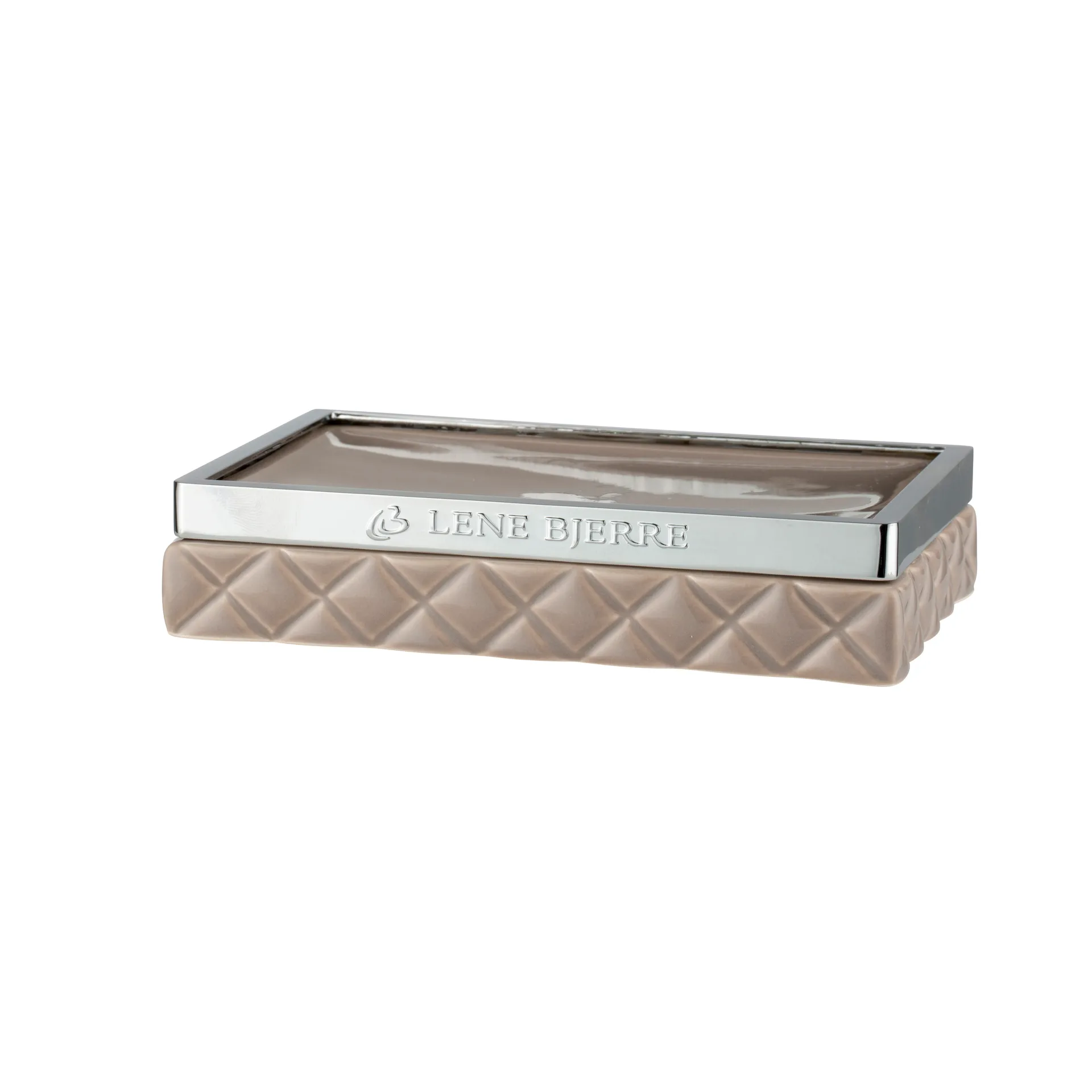 Jabonera Portia, marrón-plata Lene Bjerre
