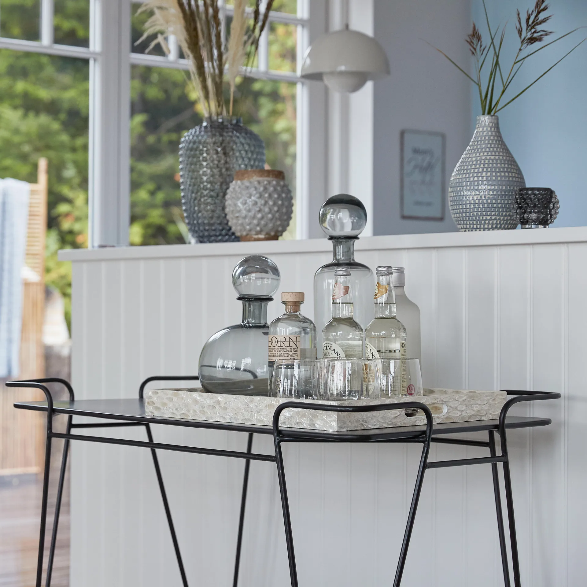 Jarra Hedria 40 cm, Smoked grey Lene Bjerre