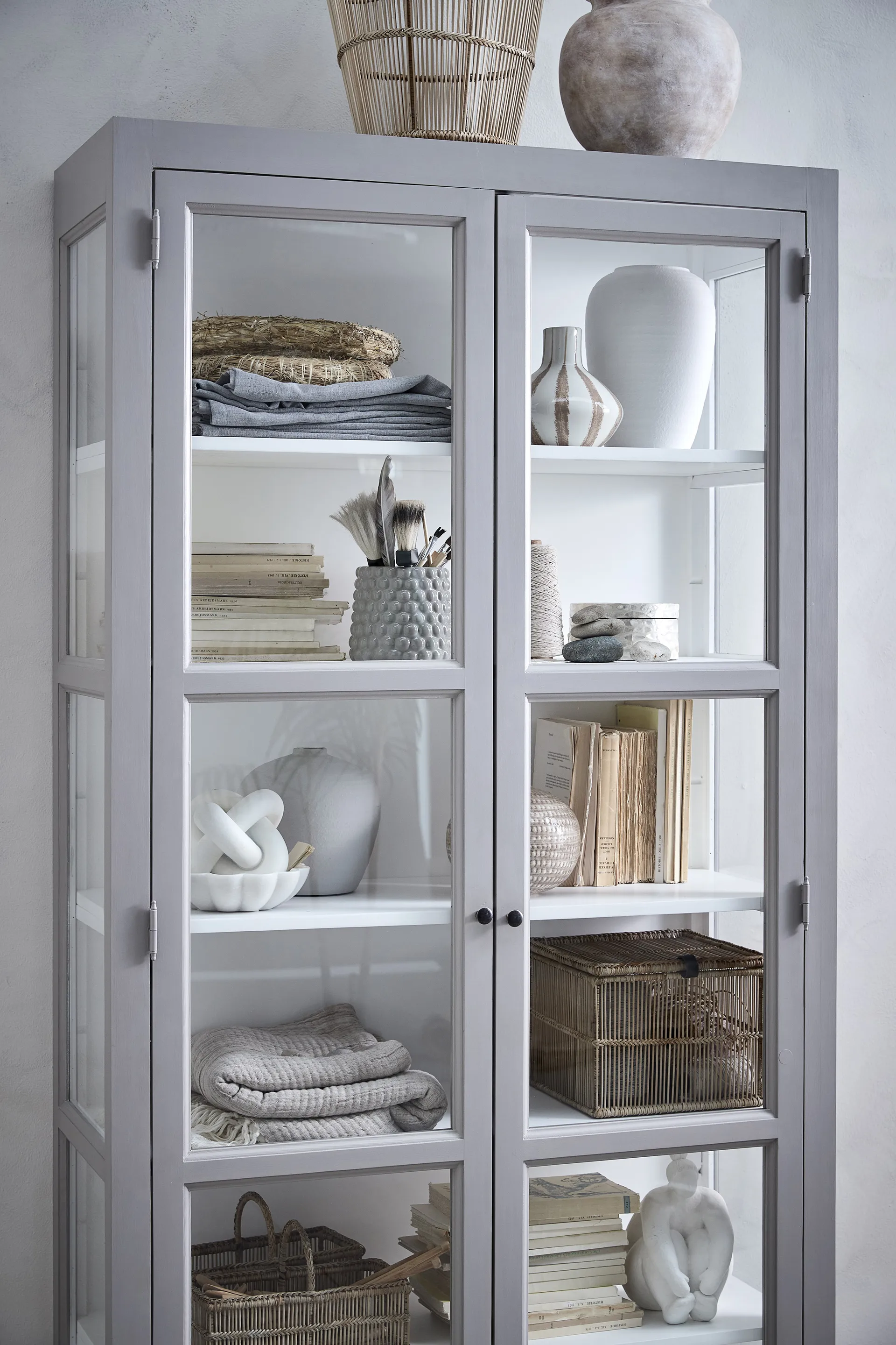 Jarrón Catia 20 cm, gris plateado Lene Bjerre