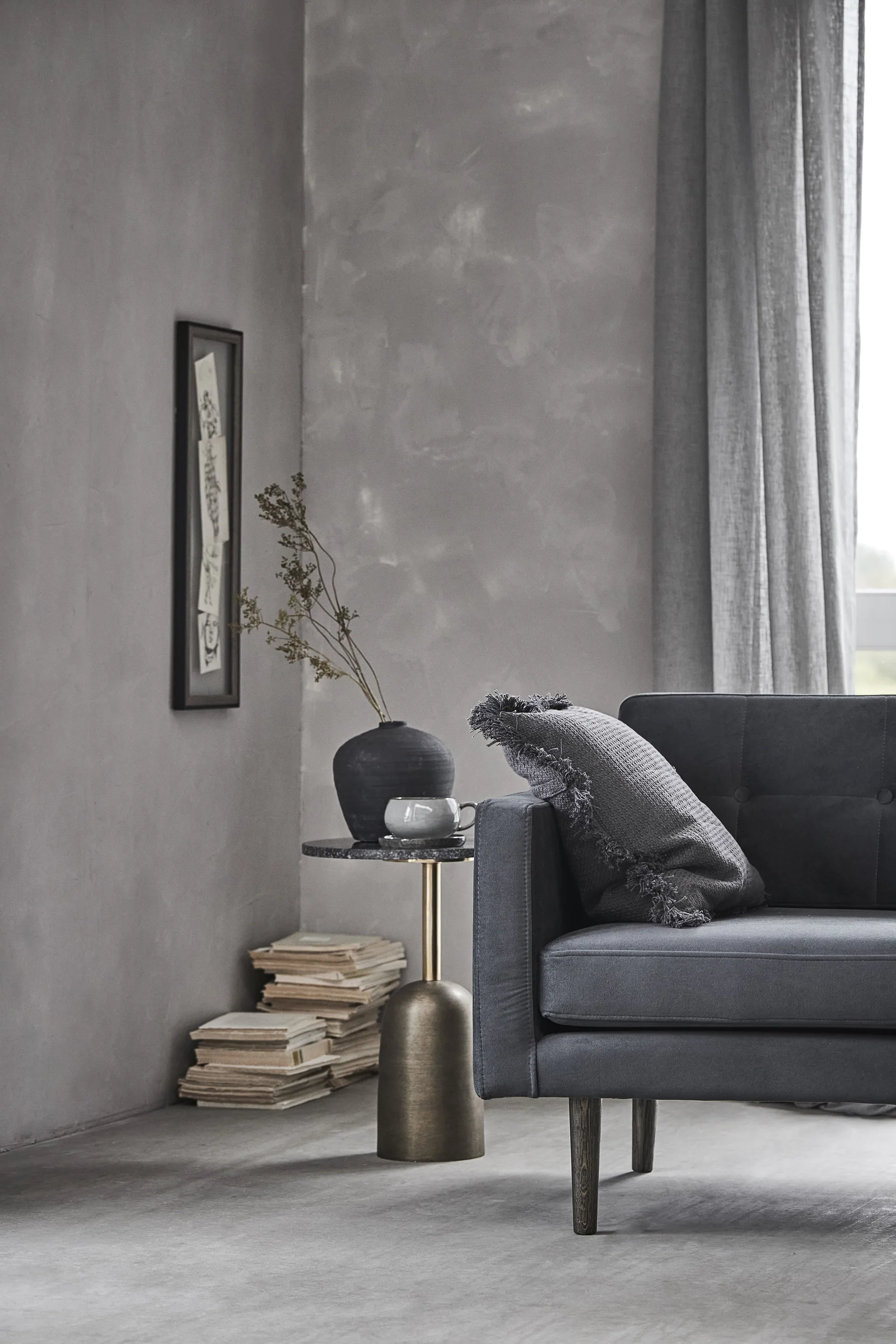 Jarrón Catia 20 cm, negro Lene Bjerre