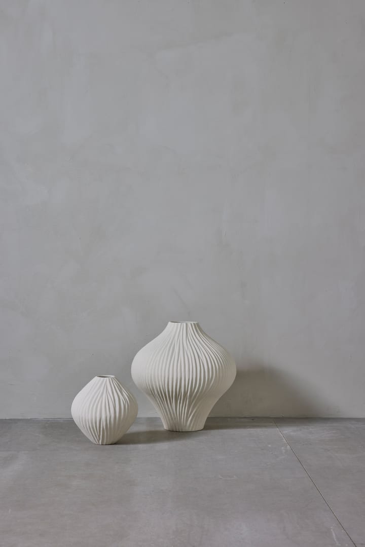 Jarrón decorativo Esmia 34,5 cm, Off white Lene Bjerre