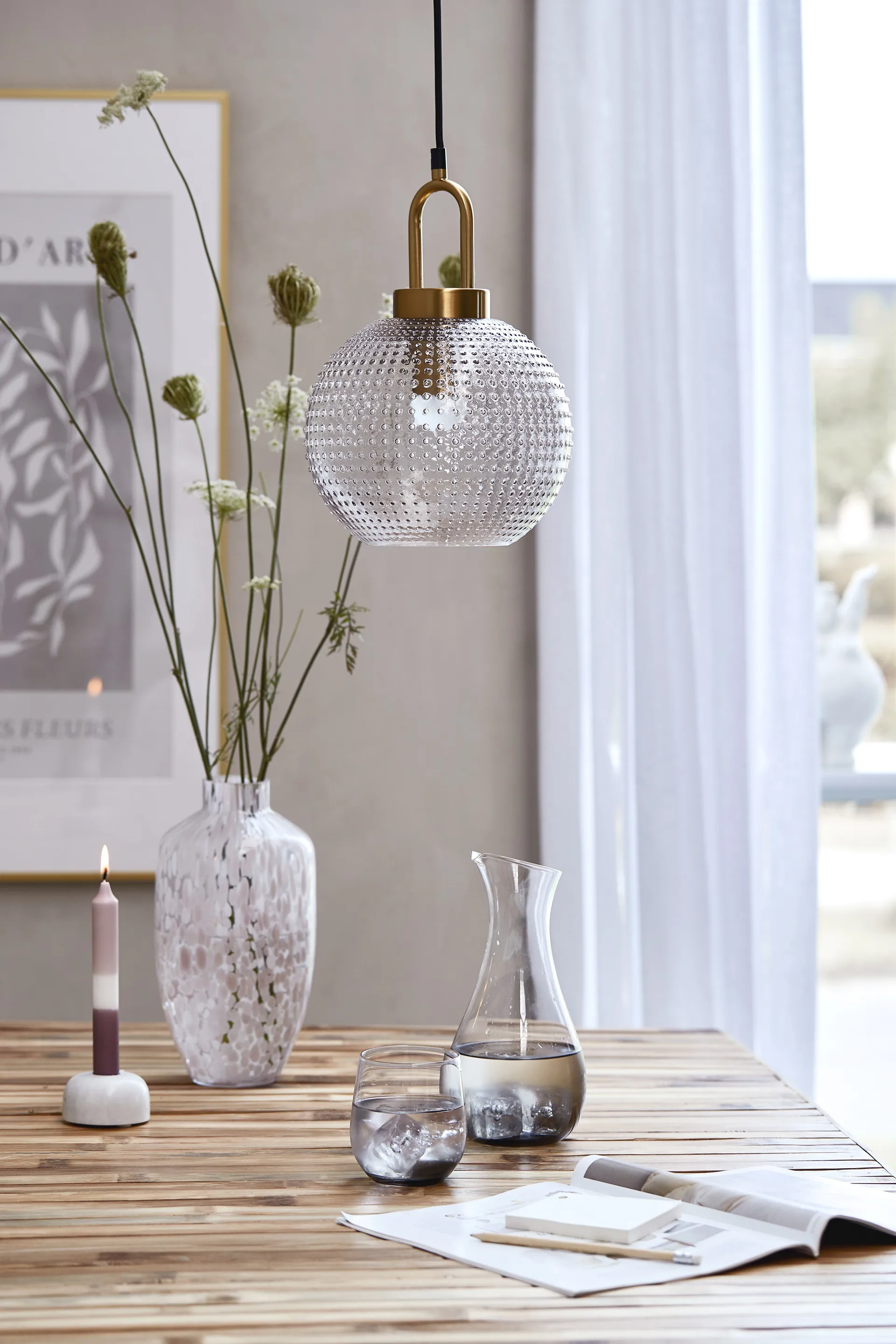 Jarrón Dorelle 28 cm, corteza Lene Bjerre