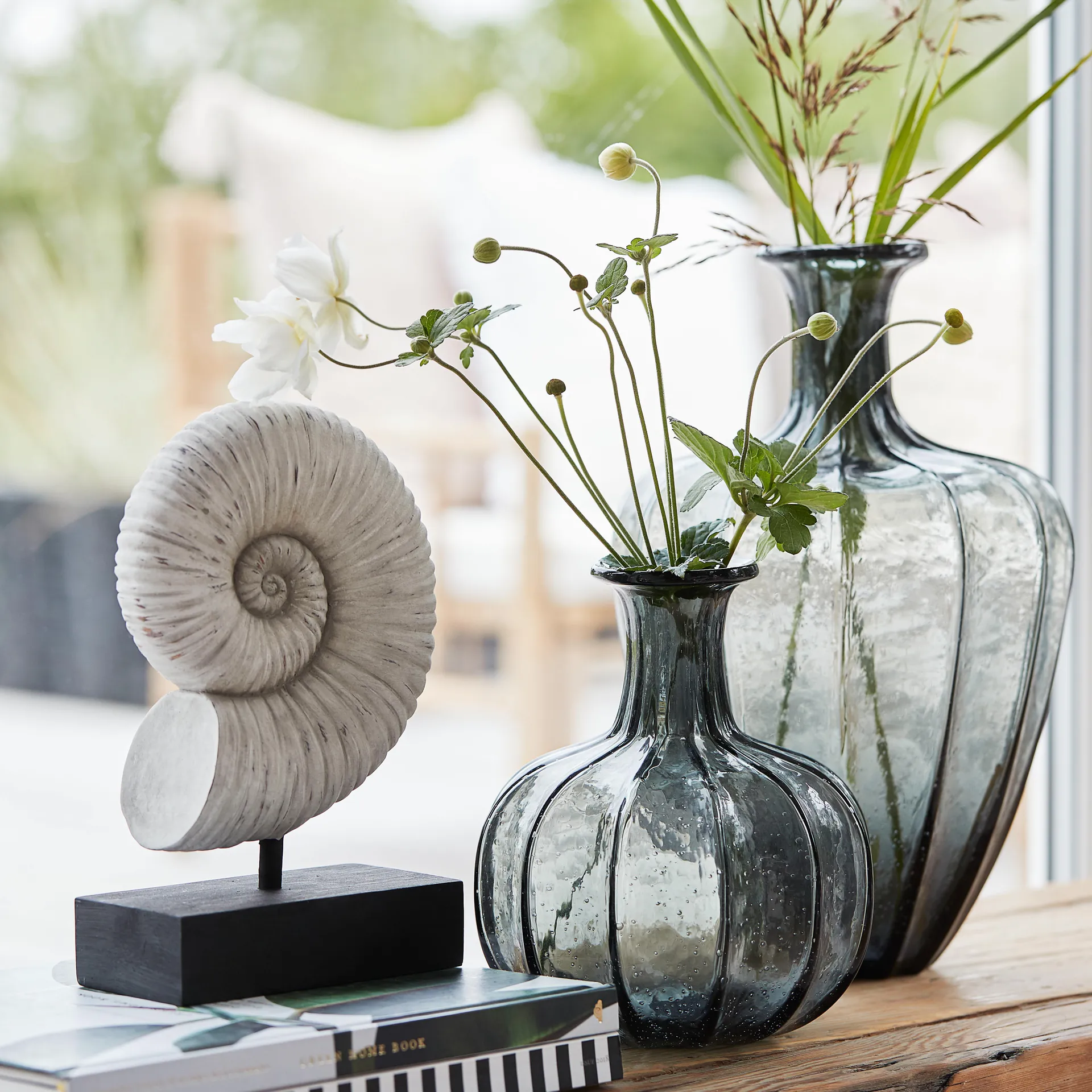 Jarrón Miyanne 21 cm, Smoked grey Lene Bjerre