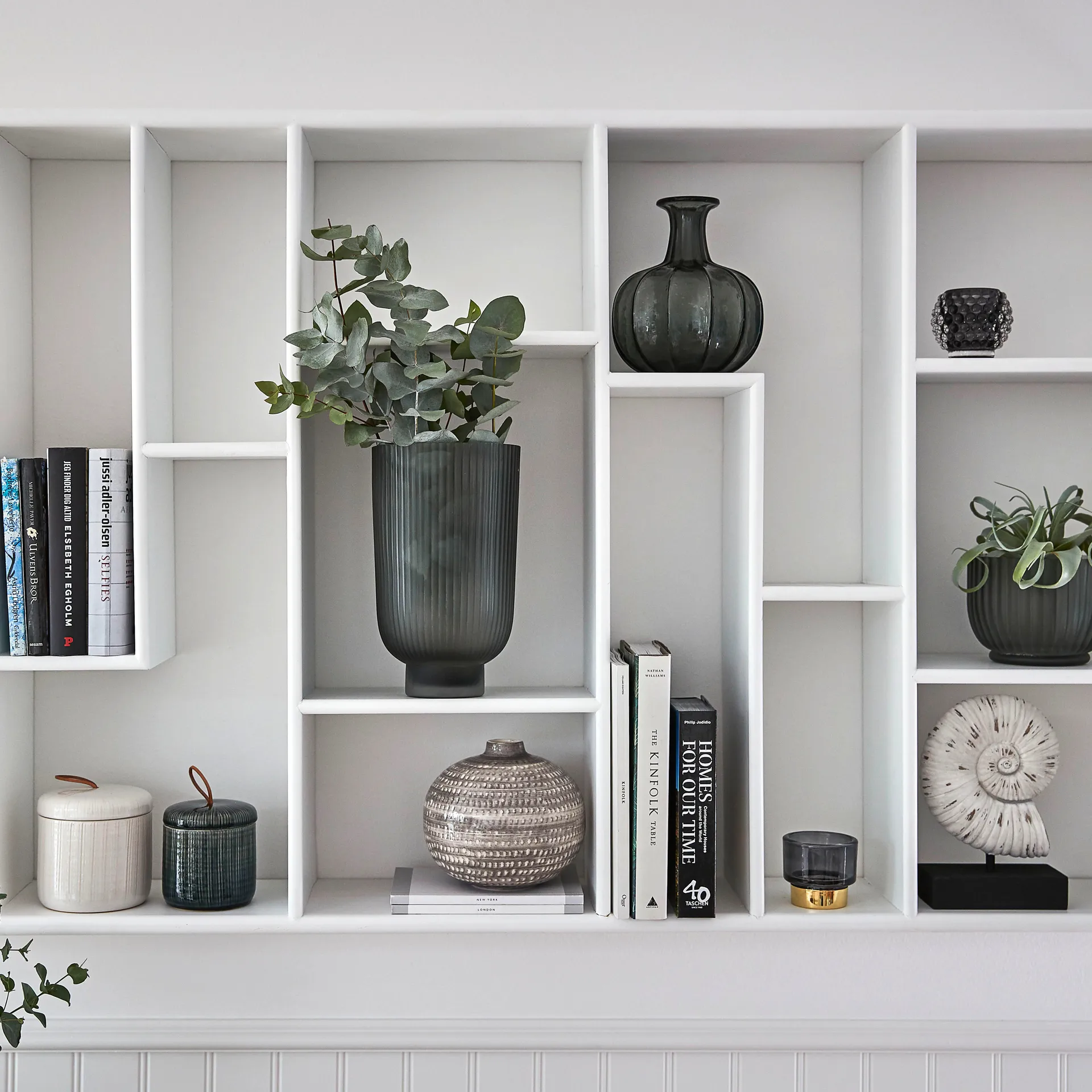 Jarrón Miyanne 21 cm, Smoked grey Lene Bjerre