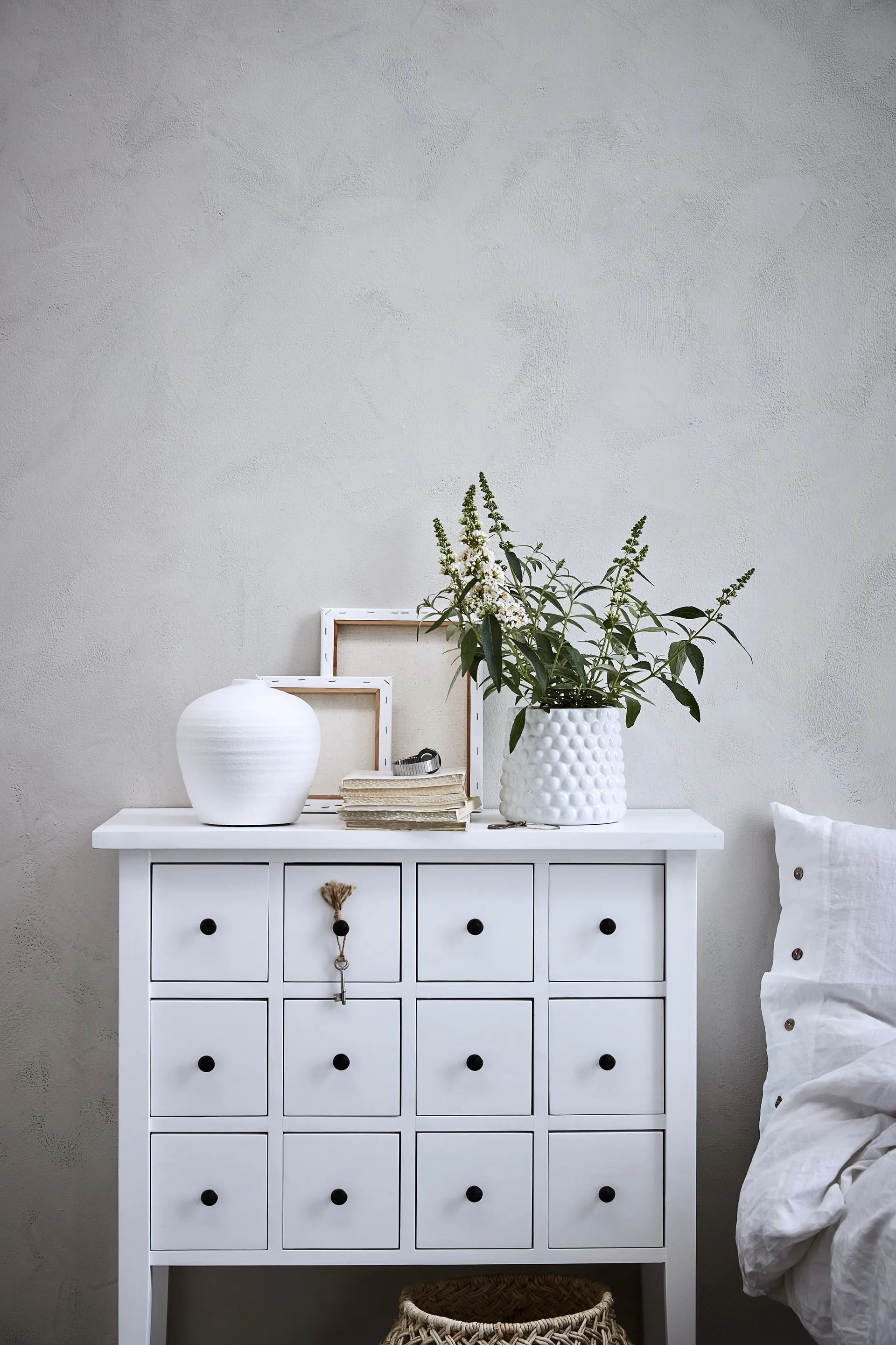 Maceta Dotsie Ø20 cm, White Lene Bjerre