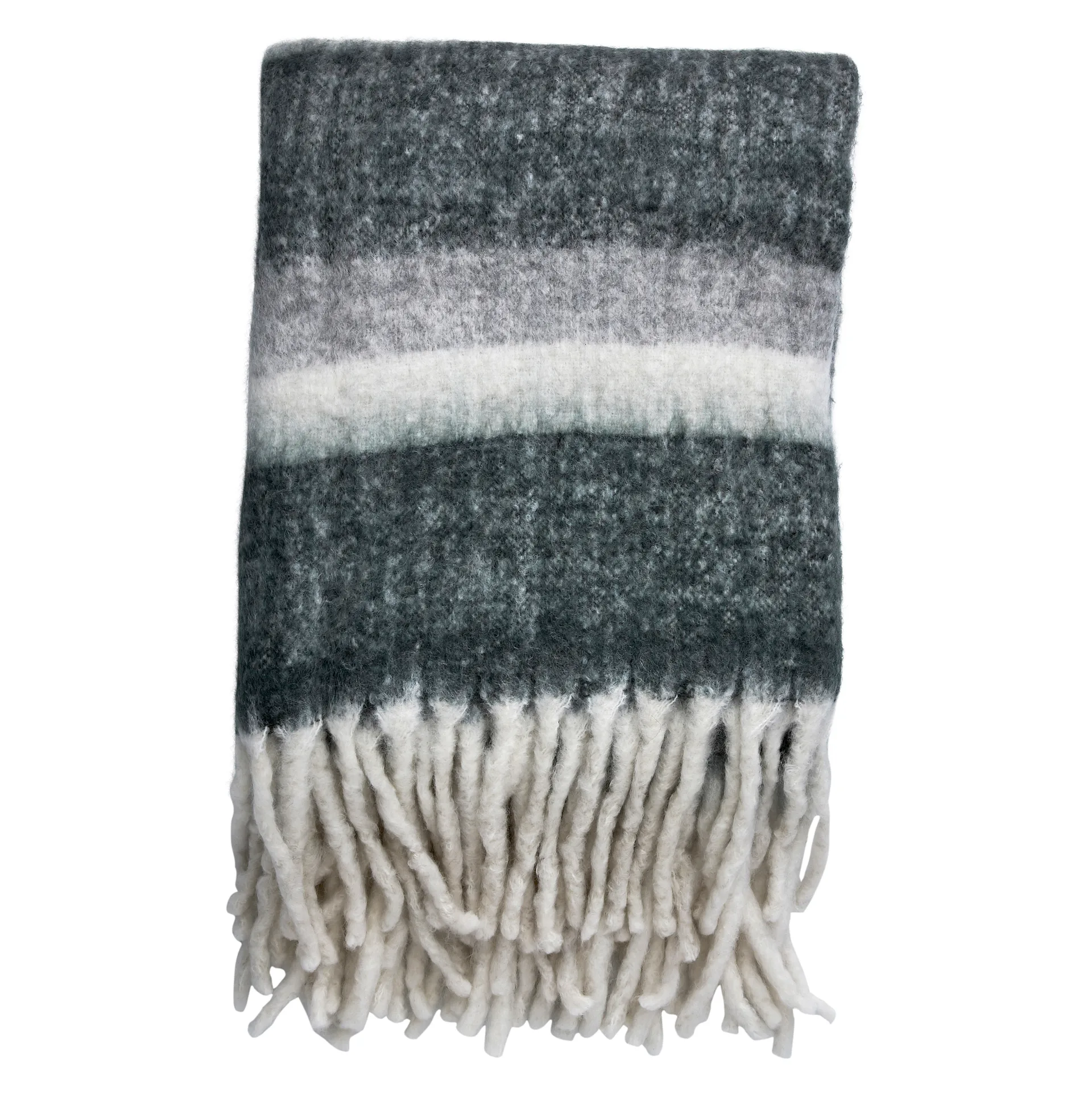 Manta Friola 170x130 cm, Grey-off white Lene Bjerre