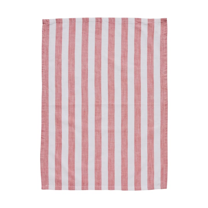 Paño de cocina Olivia 50x70 cm - Off White-Dark Coral - Lene Bjerre