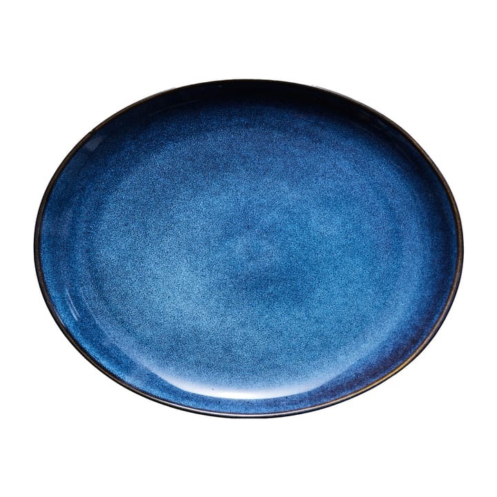 Plato ovalado Amera 29x22,5 cm - Azul - Lene Bjerre