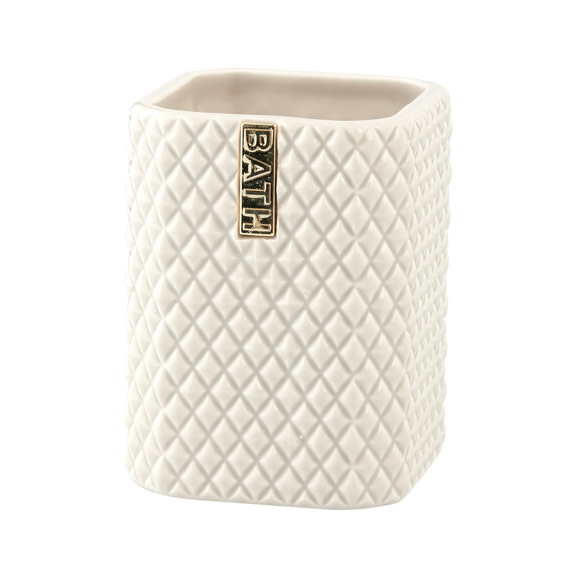 Portacepillos de dientes Marion 10,5 cm, Camel-light gold Lene Bjerre