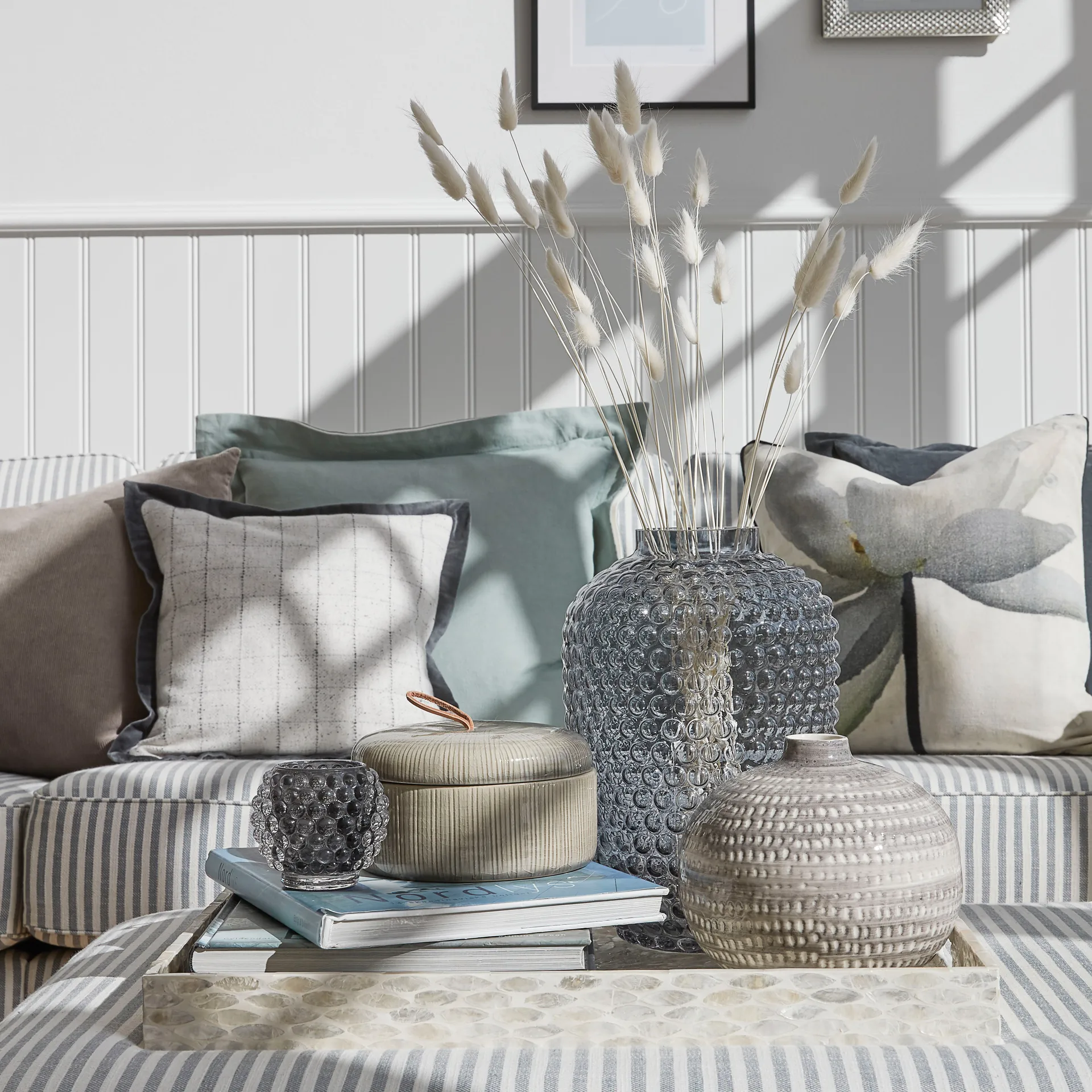 Portavelas Doria 7,5 cm, Dark grey Lene Bjerre