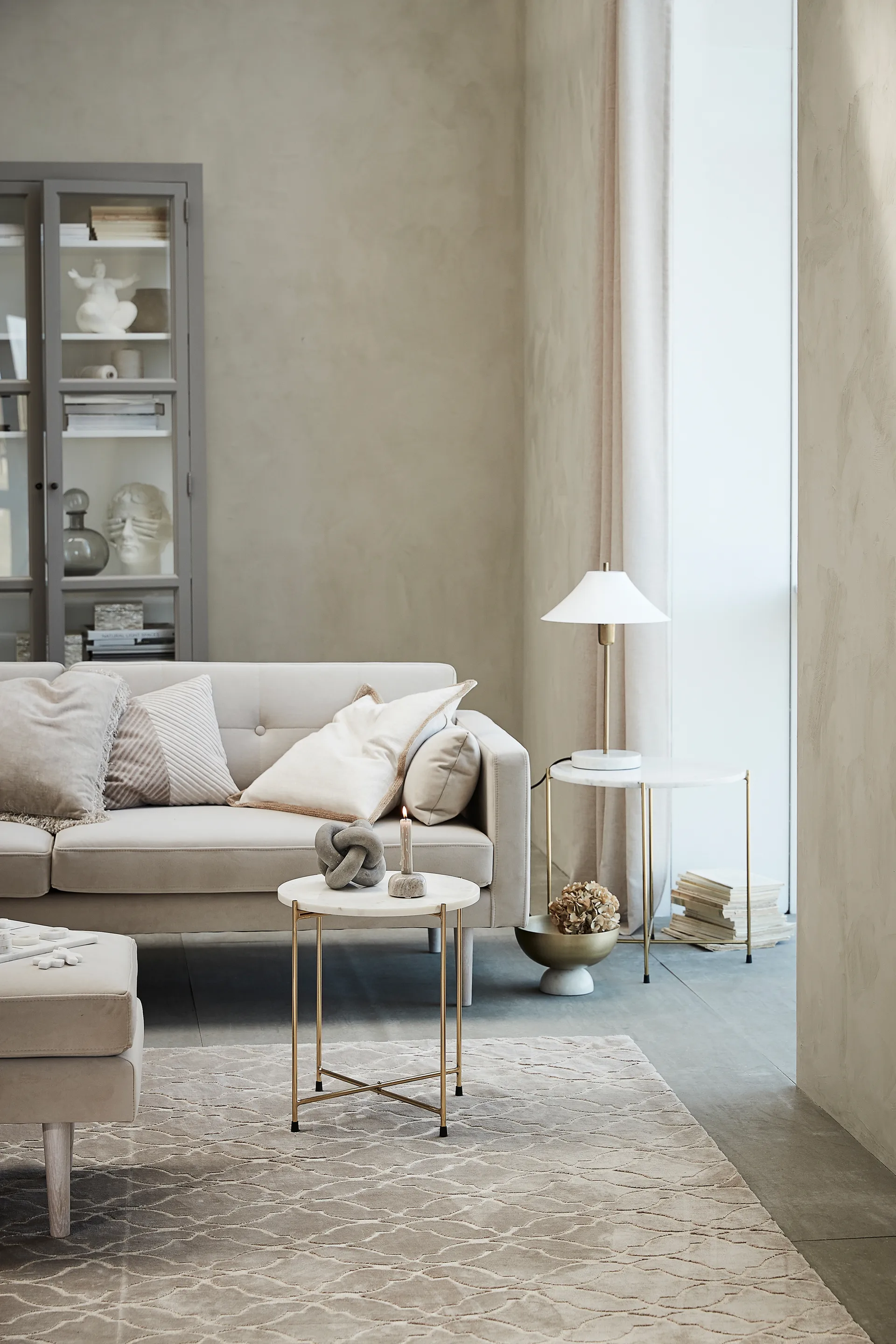 Serafina Decoración nudo 13 cm, Grey Lene Bjerre