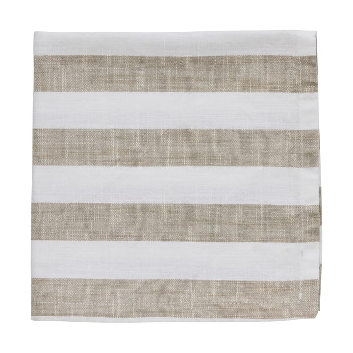 Servilleta de algodón Olivia 40x40 cm - Off White-Linen - Lene Bjerre