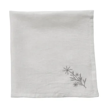 Starlia servilleta de tela - Blanco y plateado, 45x45 cm - Lene Bjerre