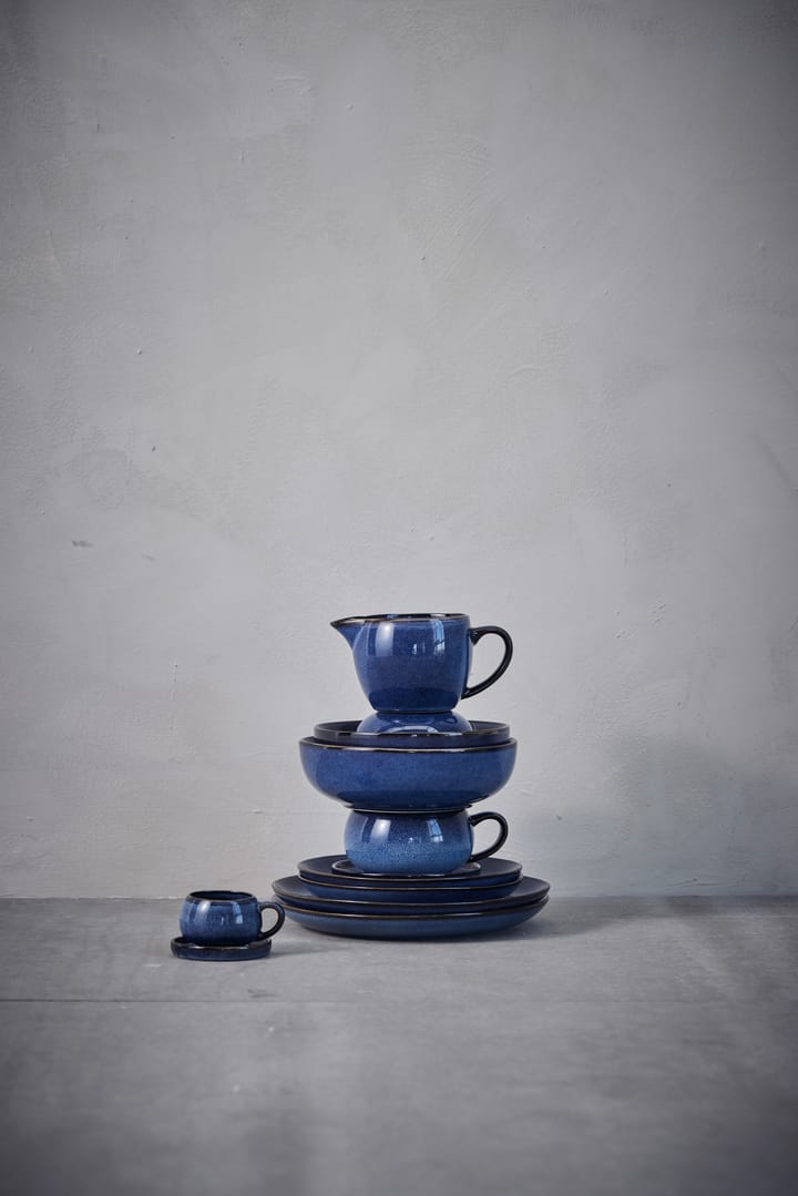 Taza de café espresso con plato Amera 8 cl - Azul - Lene Bjerre