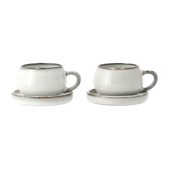 Taza espresso y platillo Amera, White sands Lene Bjerre