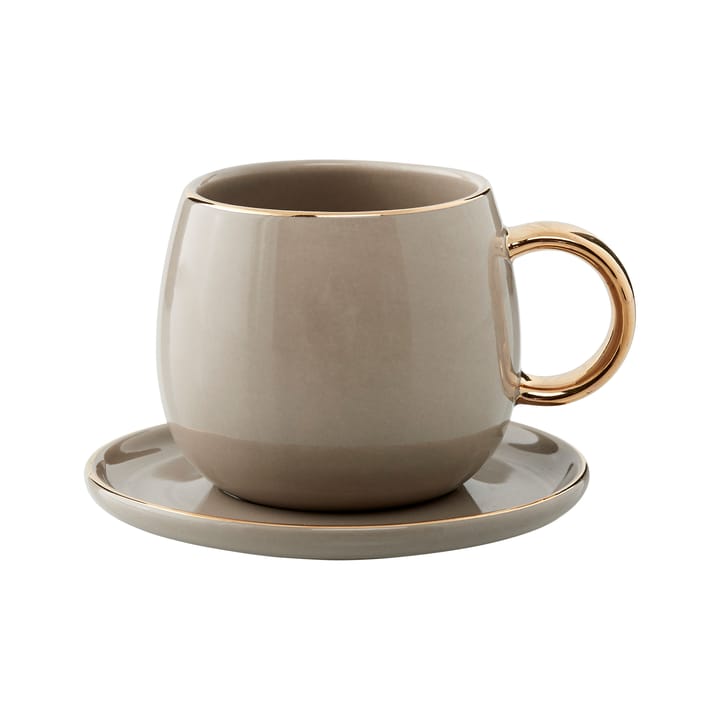 Taza espresso y platillo Clara 15 cl - Driftwood - Lene Bjerre