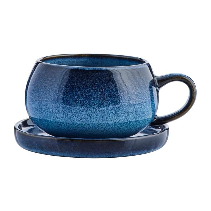 Taza y plato Amera - Azul - Lene Bjerre