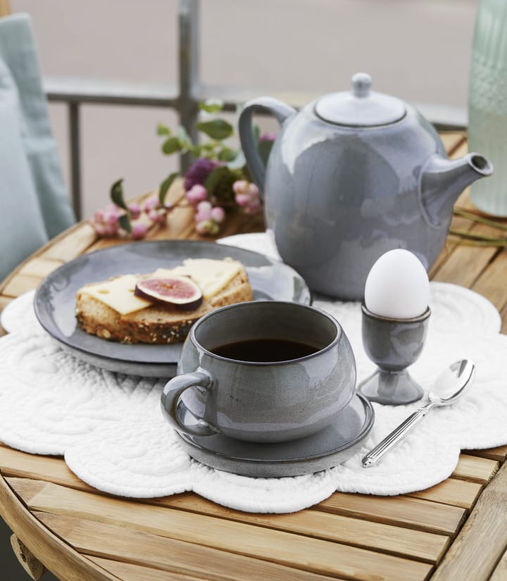 Taza y plato Amera, gris Lene Bjerre