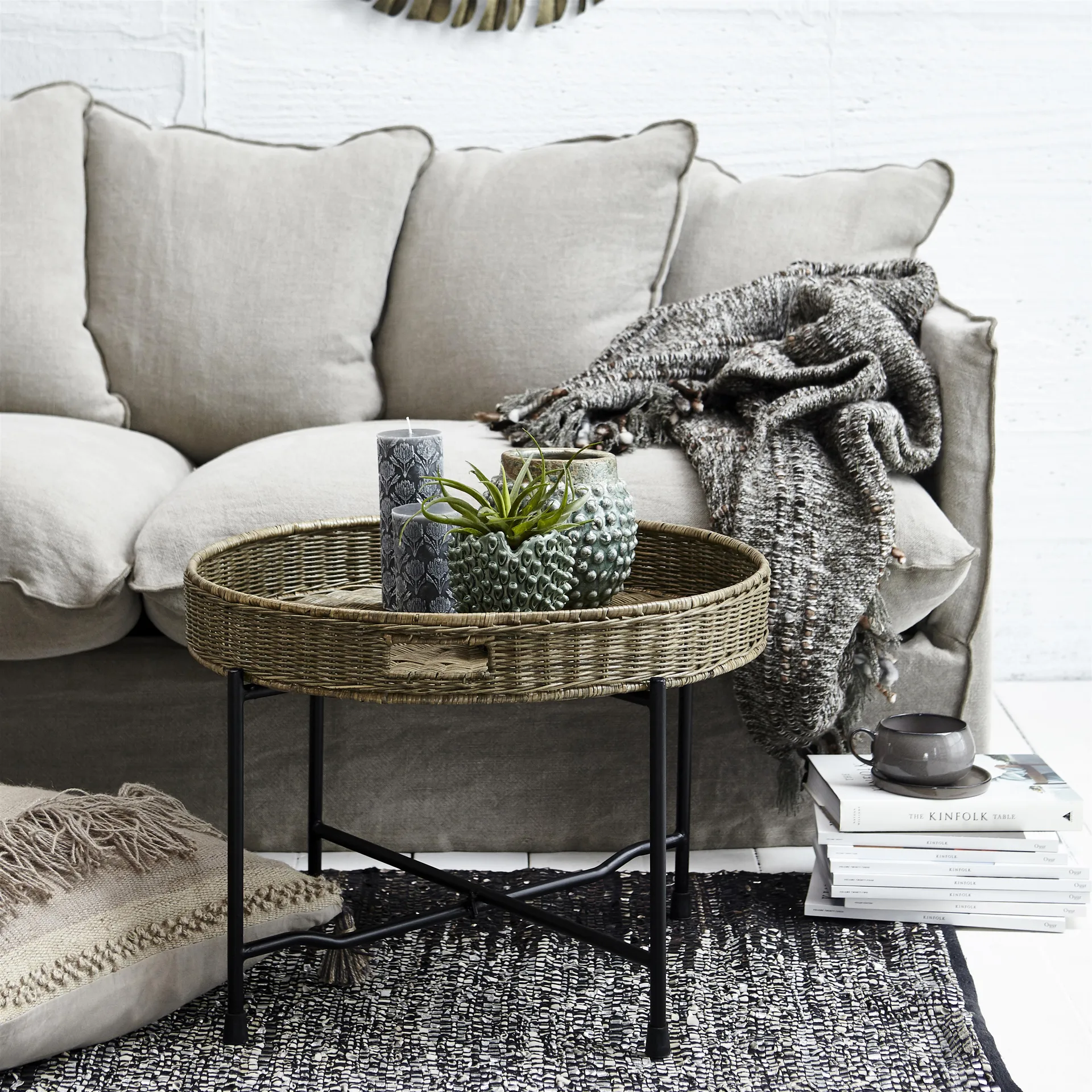 Taza y plato Amera, gris Lene Bjerre