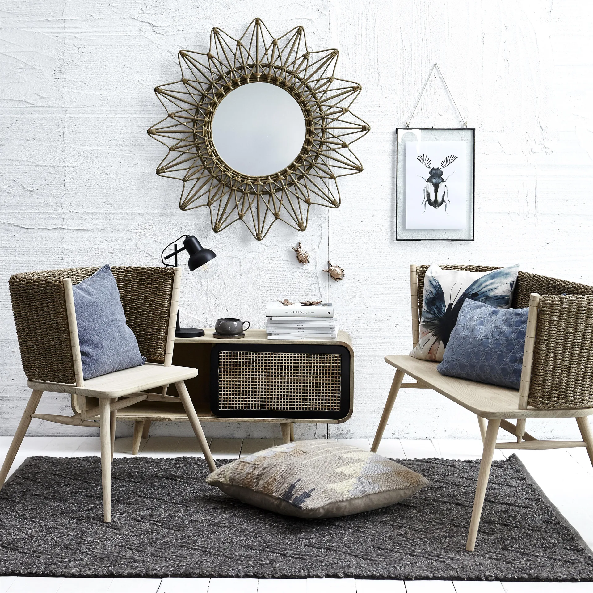 Taza y plato Amera, gris Lene Bjerre