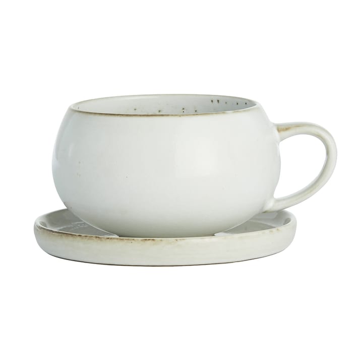 Taza y plato Amera - White sands - Lene Bjerre